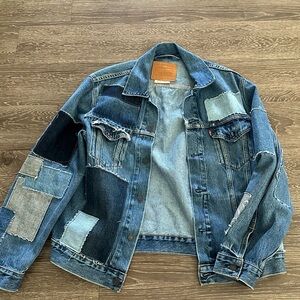 Trendy Patchwork Denim Jacket
